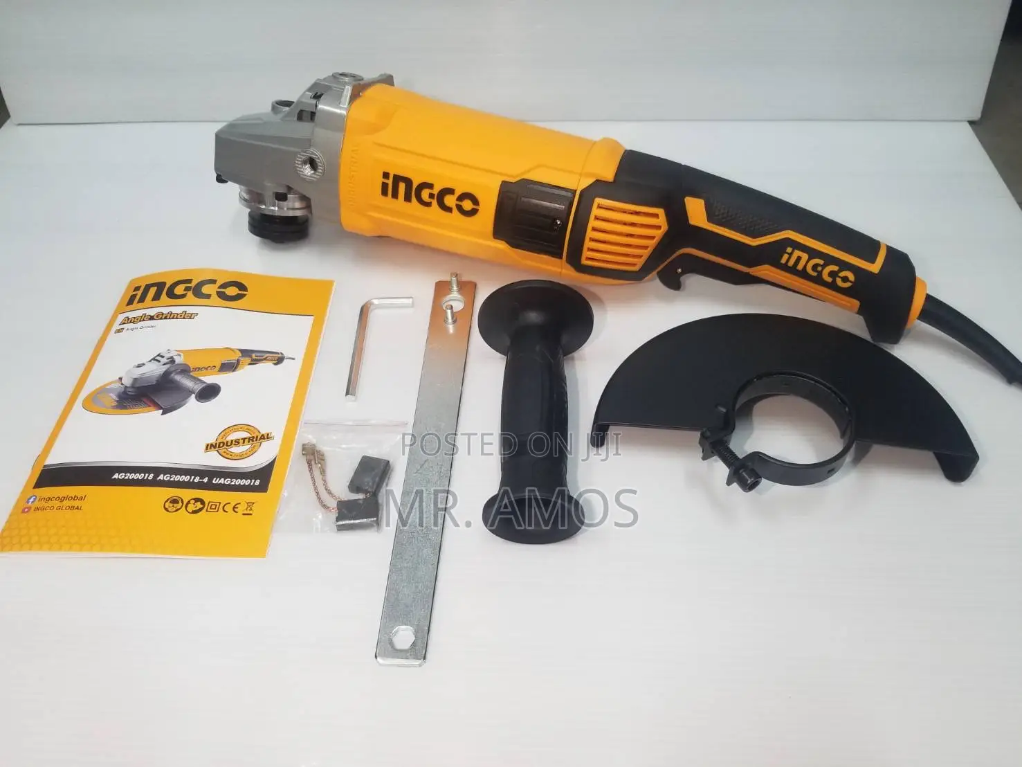 2000 Watt Angle Grinder(7 Inches) With Auxiliary Handle - Ag200018