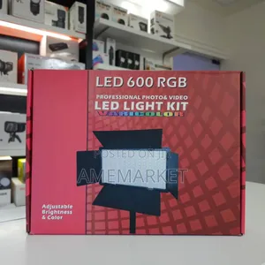 Pro Led 600 RGB Professional Photography Video Rechargeable Light Kit