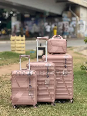 Rose Gold  Anticrake Luggage Bag   