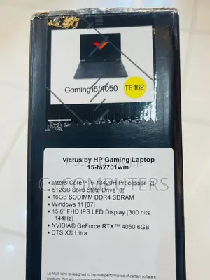New Laptop HP Victus 15 16GB Intel Core I5 SSD 512GB