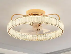 Crystal Body Ceiling Light With Fan
