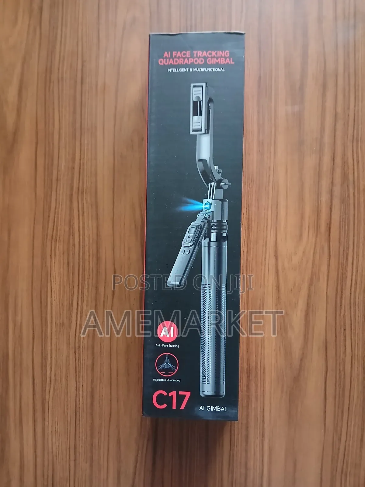 C17 Ai Face Tracking Camera Tripod Adjustable Quadrupod Selfie Stick