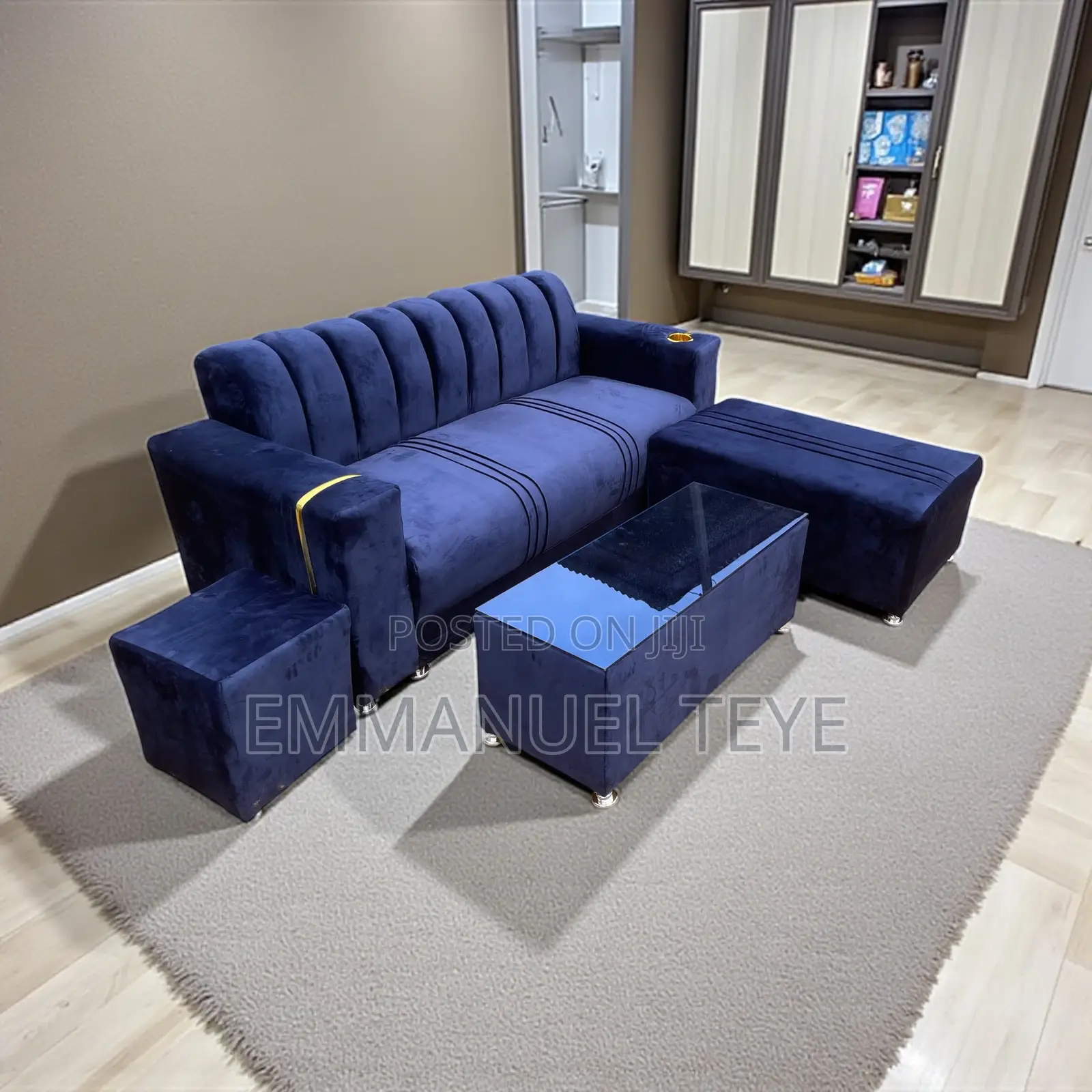 Blu Black Luxurious 3 in One Set(Free Delivery )
