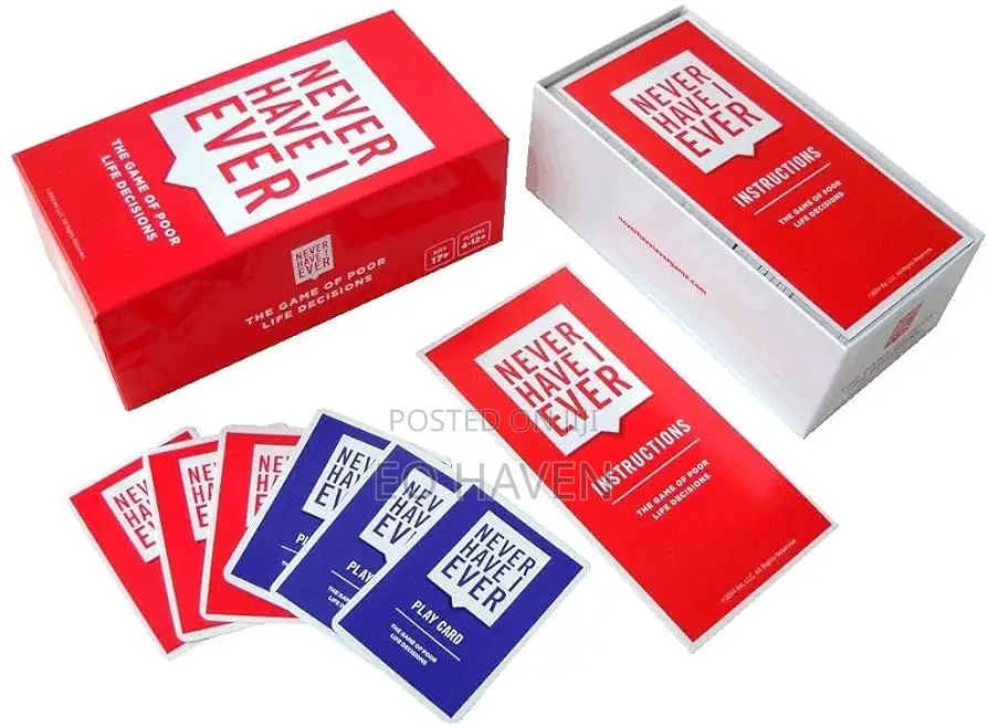 Never Have I Ever Card Game