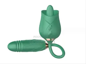 2 in 1 Thrusting and Tongue Licker Vibrator