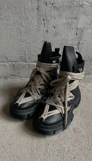Rick Owen’S “ N “ Dr. Martens Collab High Boots