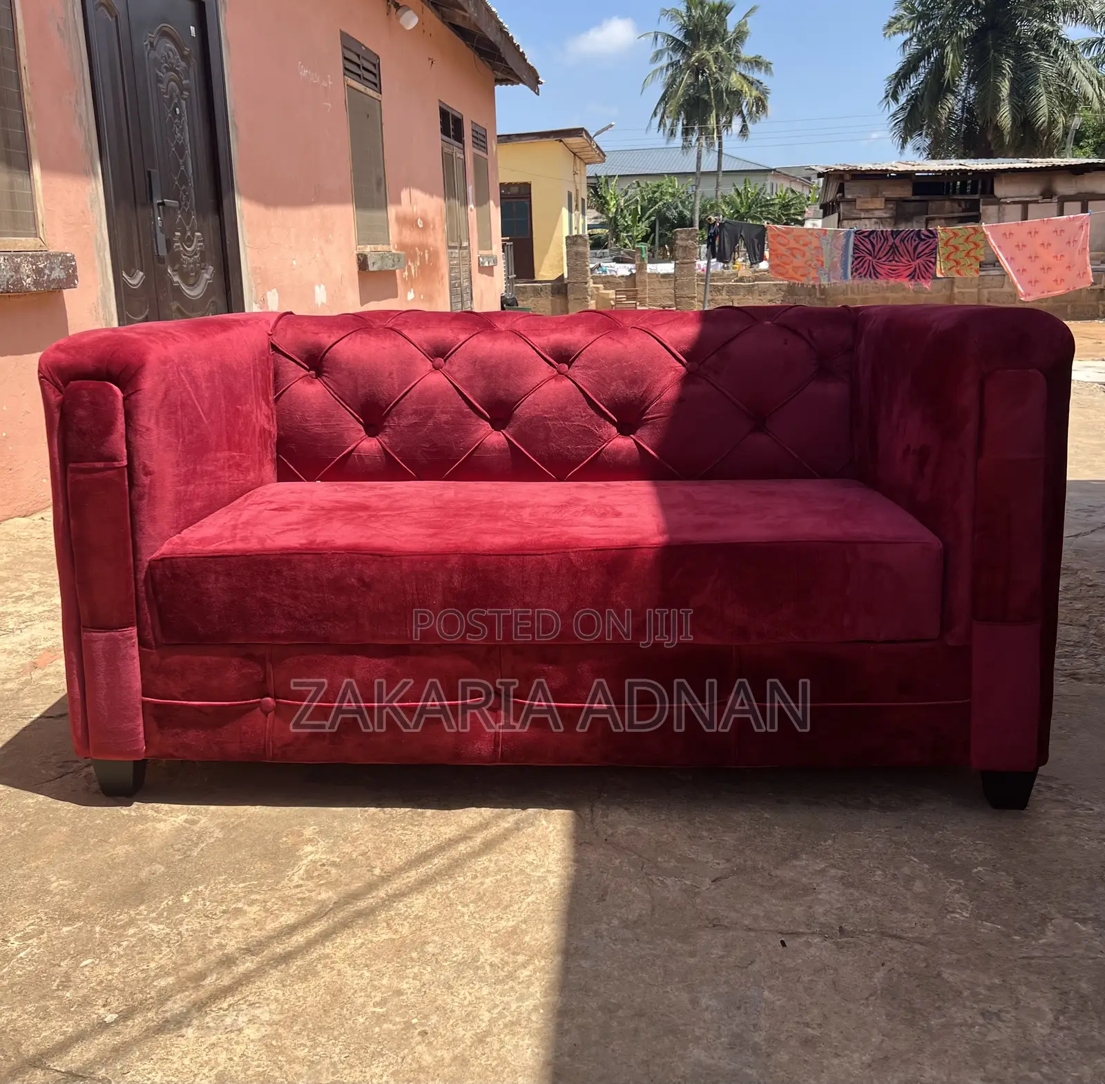 Wine Color 2in1 Sofa