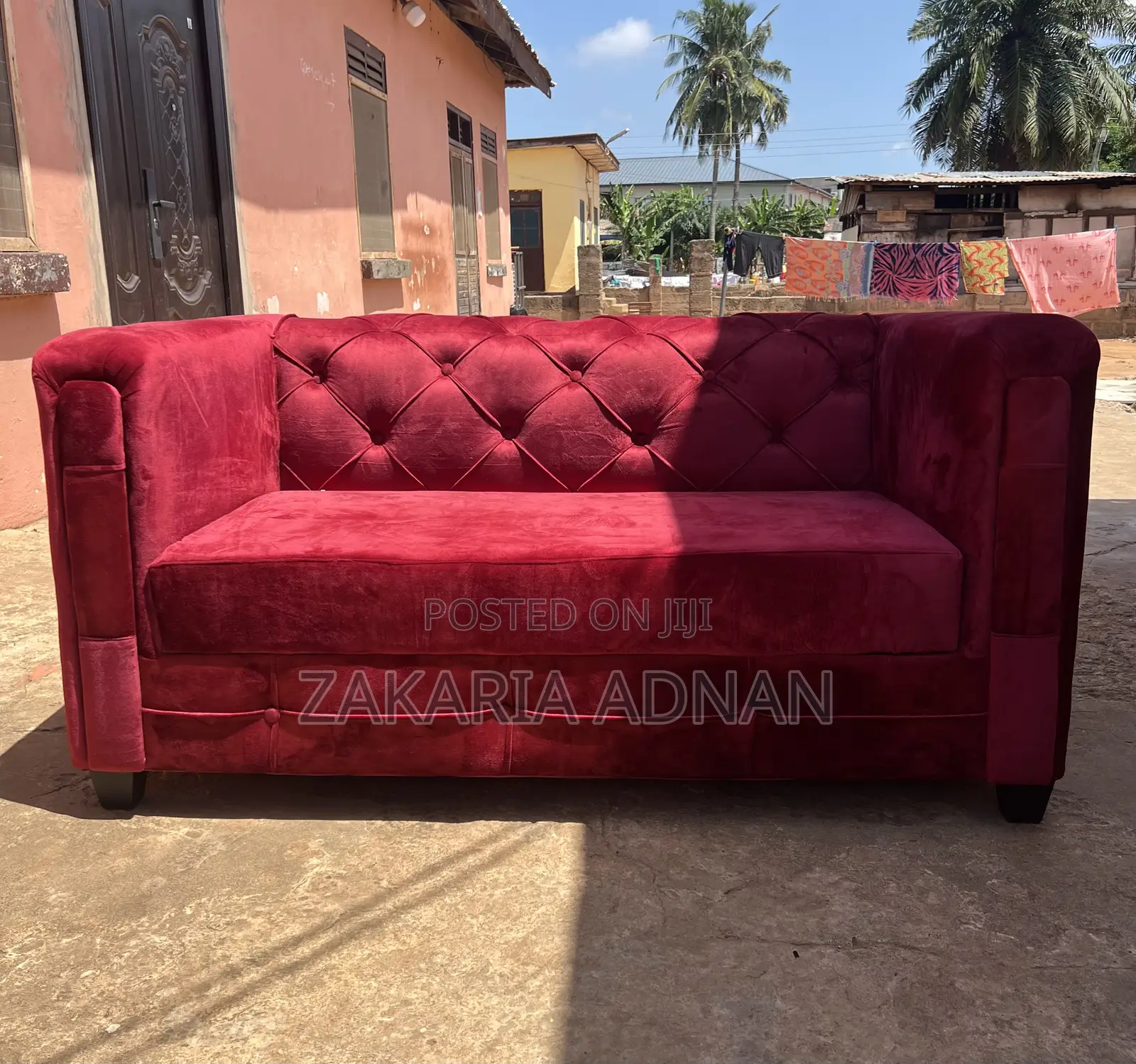 Wine Color 2in1 Sofa