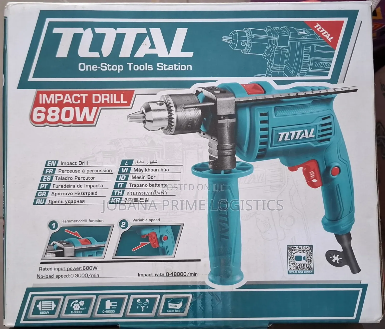 Total 680w Impact Drill