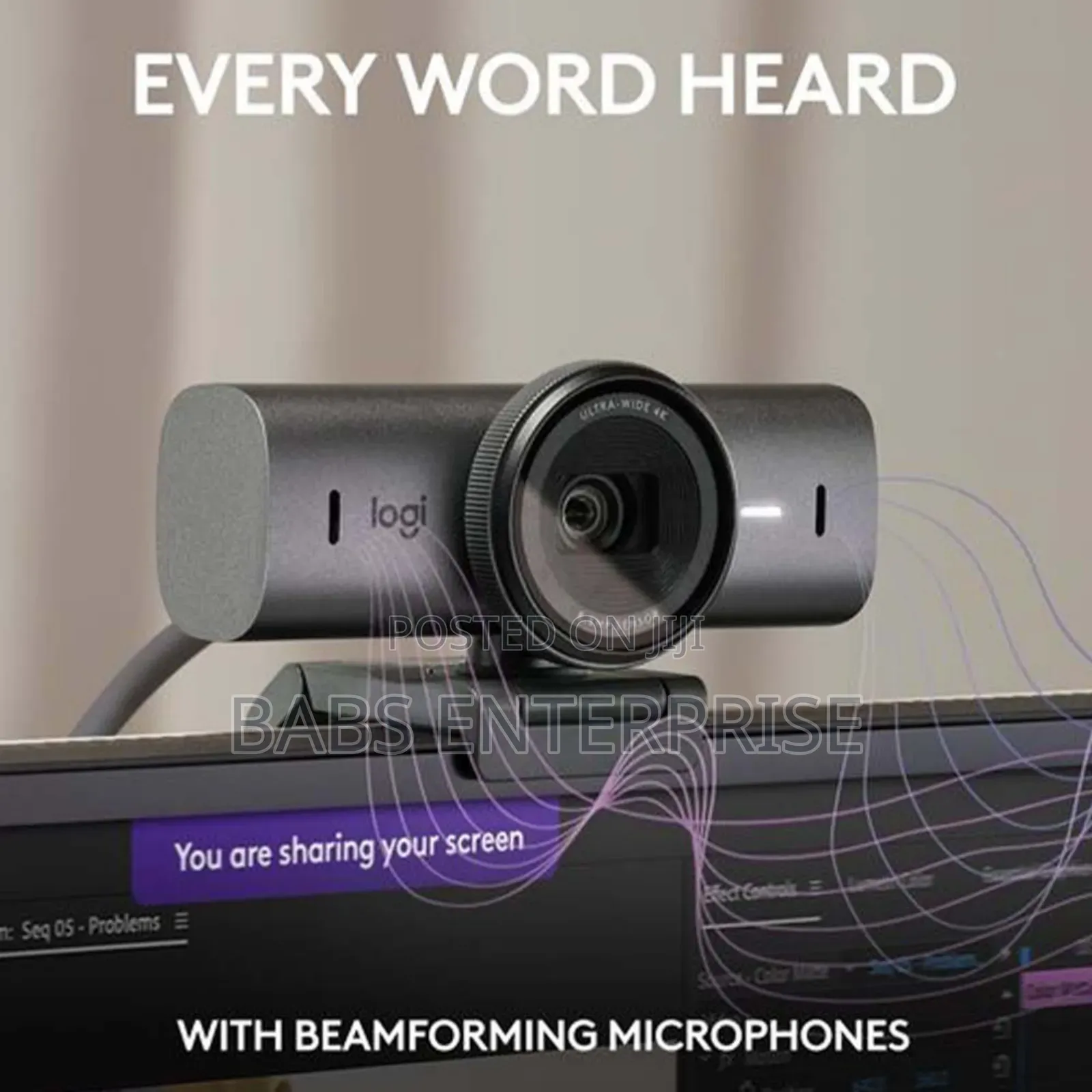 Logitech Mx Brio 4k Ultra Hd Usb Webcam 2.4ghz Graphite