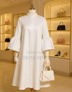 Silky Satin Shirt Dress