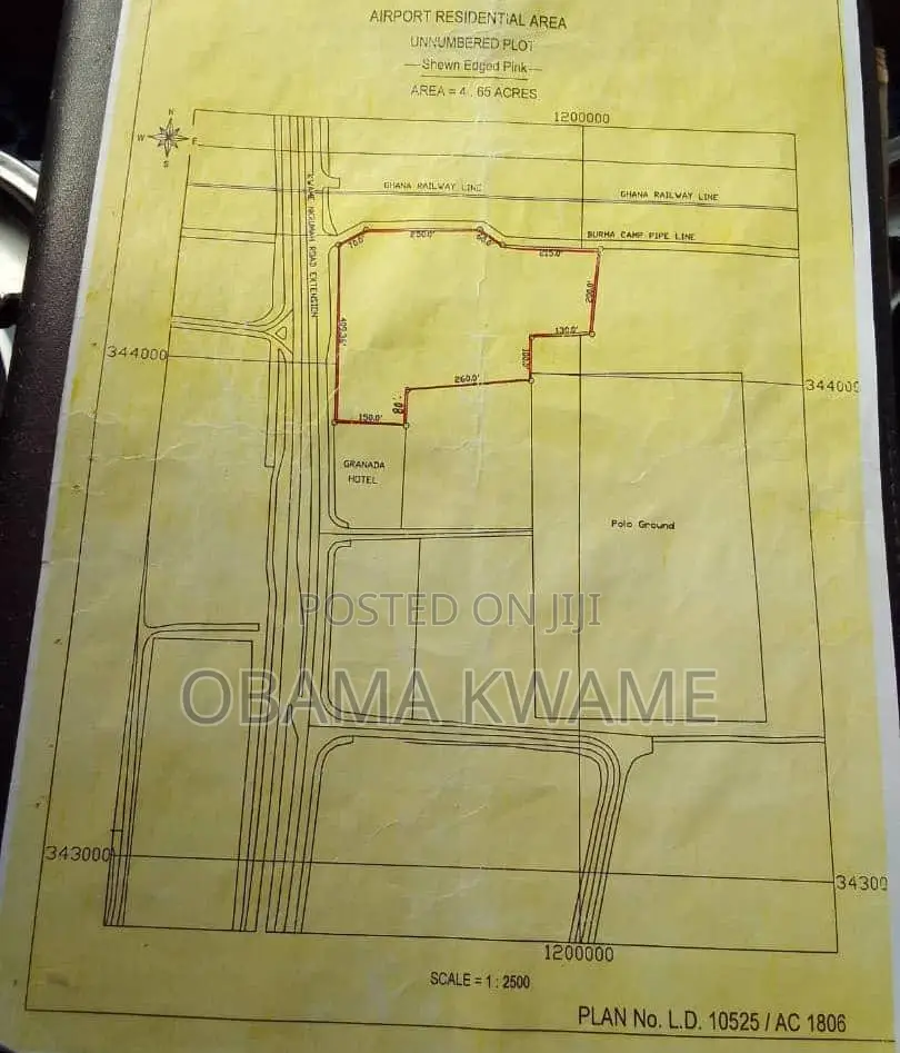 4.63 Acre Land for Sale at Airport Residential