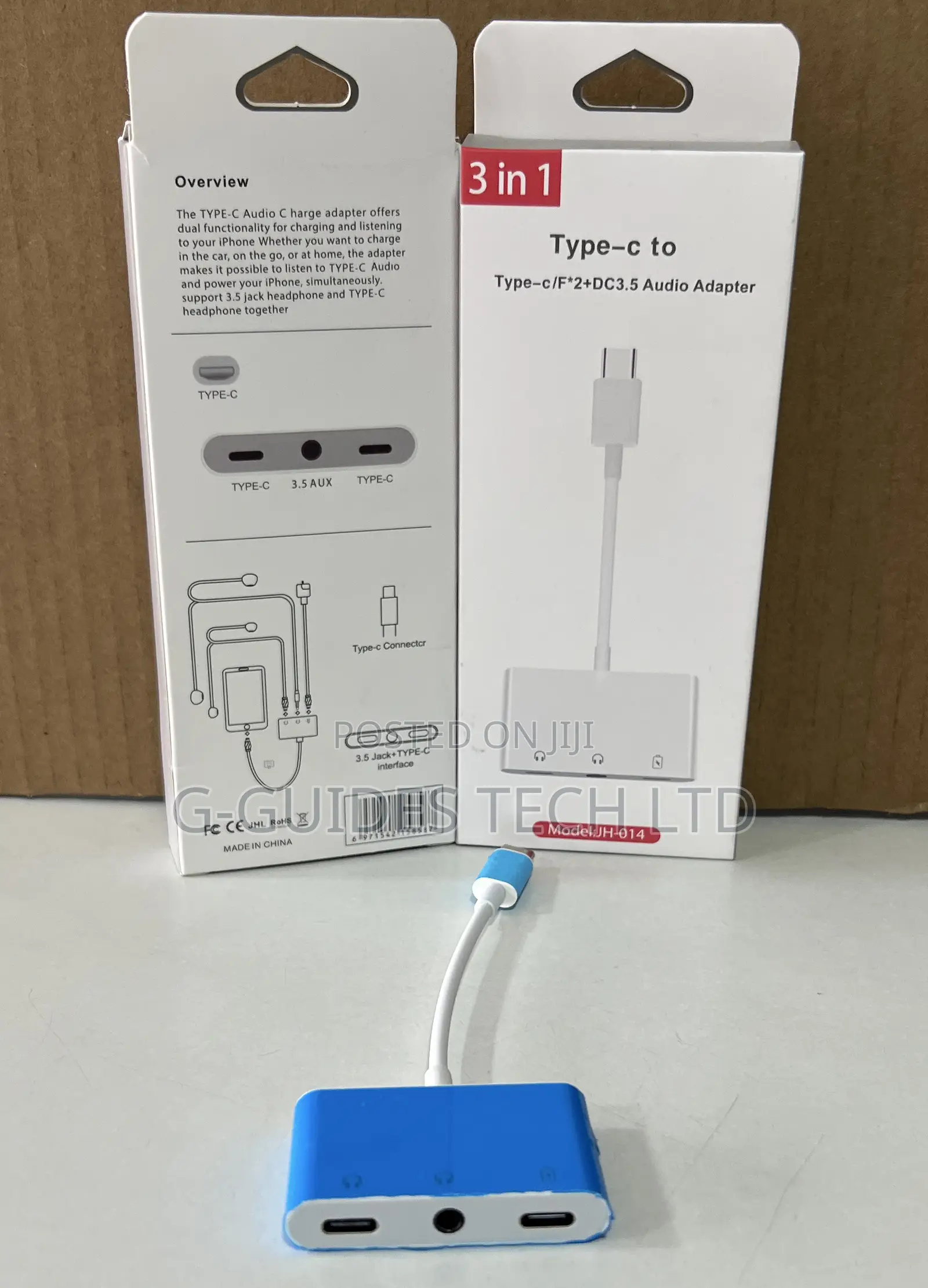 3-in-1 Type-C to 3.5mm Audio Adapter