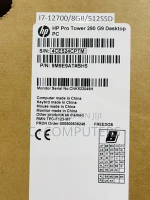 New Desktop Computer HP 290 G9 8GB Intel Core i7 SSD 512GB