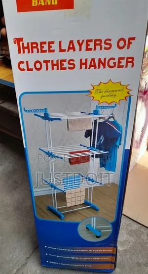 3 Layers Clothes Drying Rack – Foldable Design