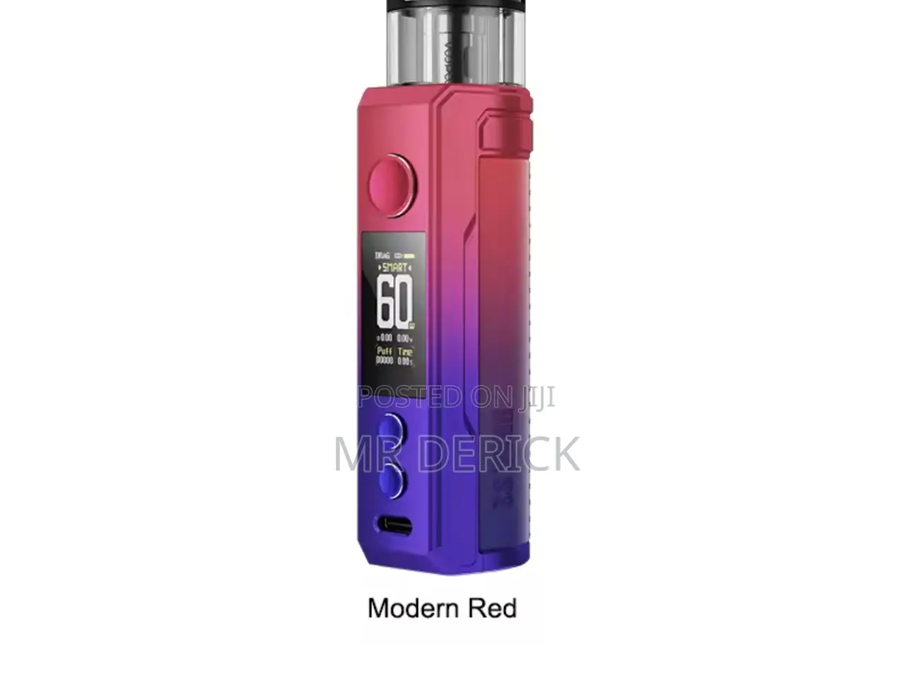Original Voopoo Drag S2 Kit 60w Electronic Cigarette -Modern Red Color