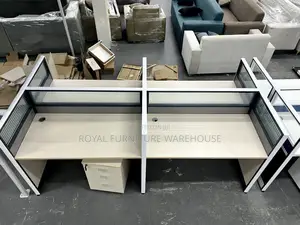 4 Chambers Stationary Office Desk Work Station