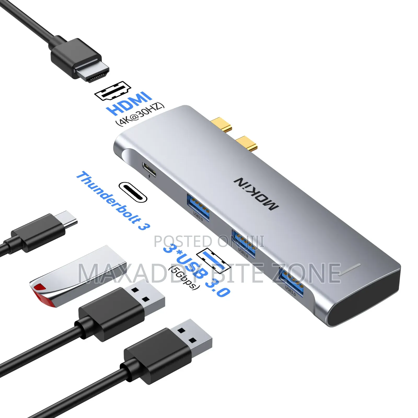 Mokin 5 In 1 Usb Type C Hub For Macbook  Usb Adapter
Docking Station
