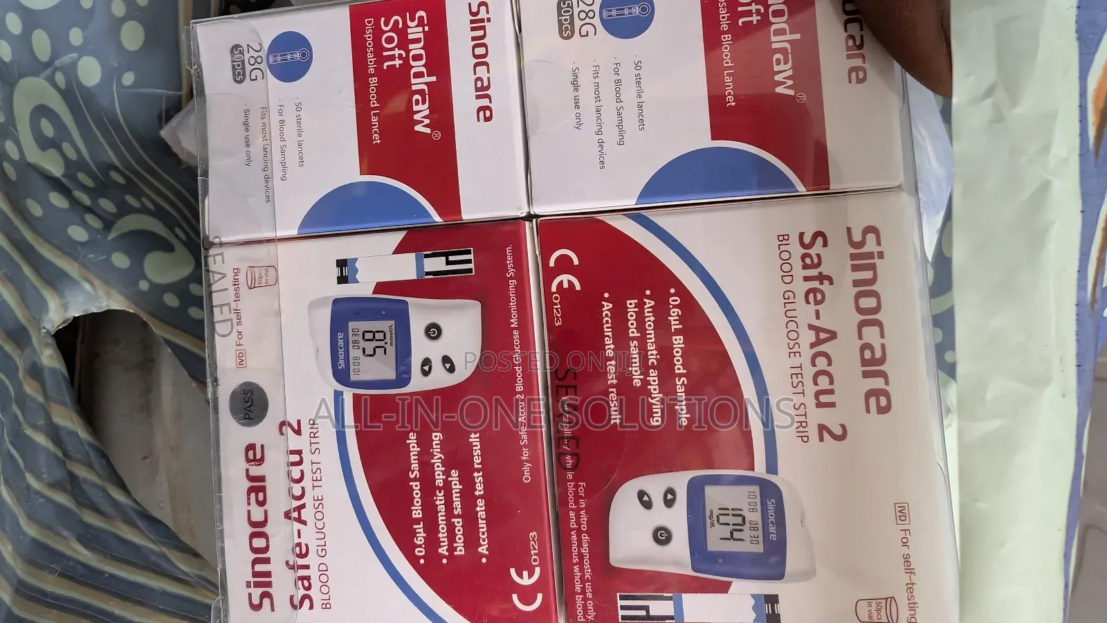 Sinocare Glucometer Machine With Strips