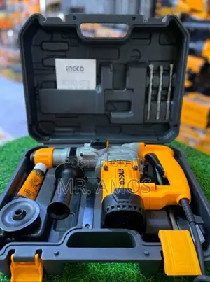 1050 Watt Rotary Hammer Drill With 5pcs Bits Included - Rh1050