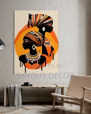 African Art Wall Art Woman Decor