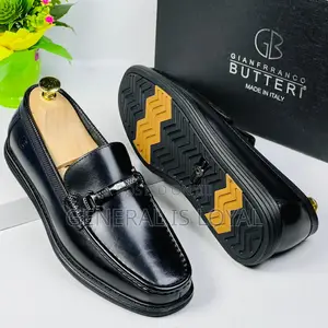 Gianfranco Butteri Brogues Black  Men Loafers Shoe