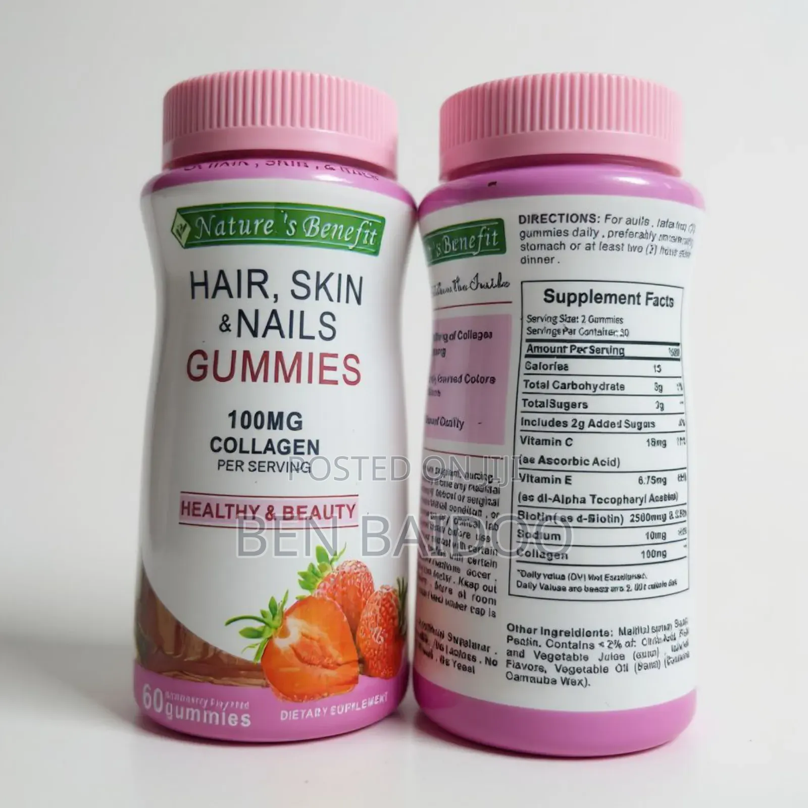 Gummies Biotin for Hair,Skin and Nails
