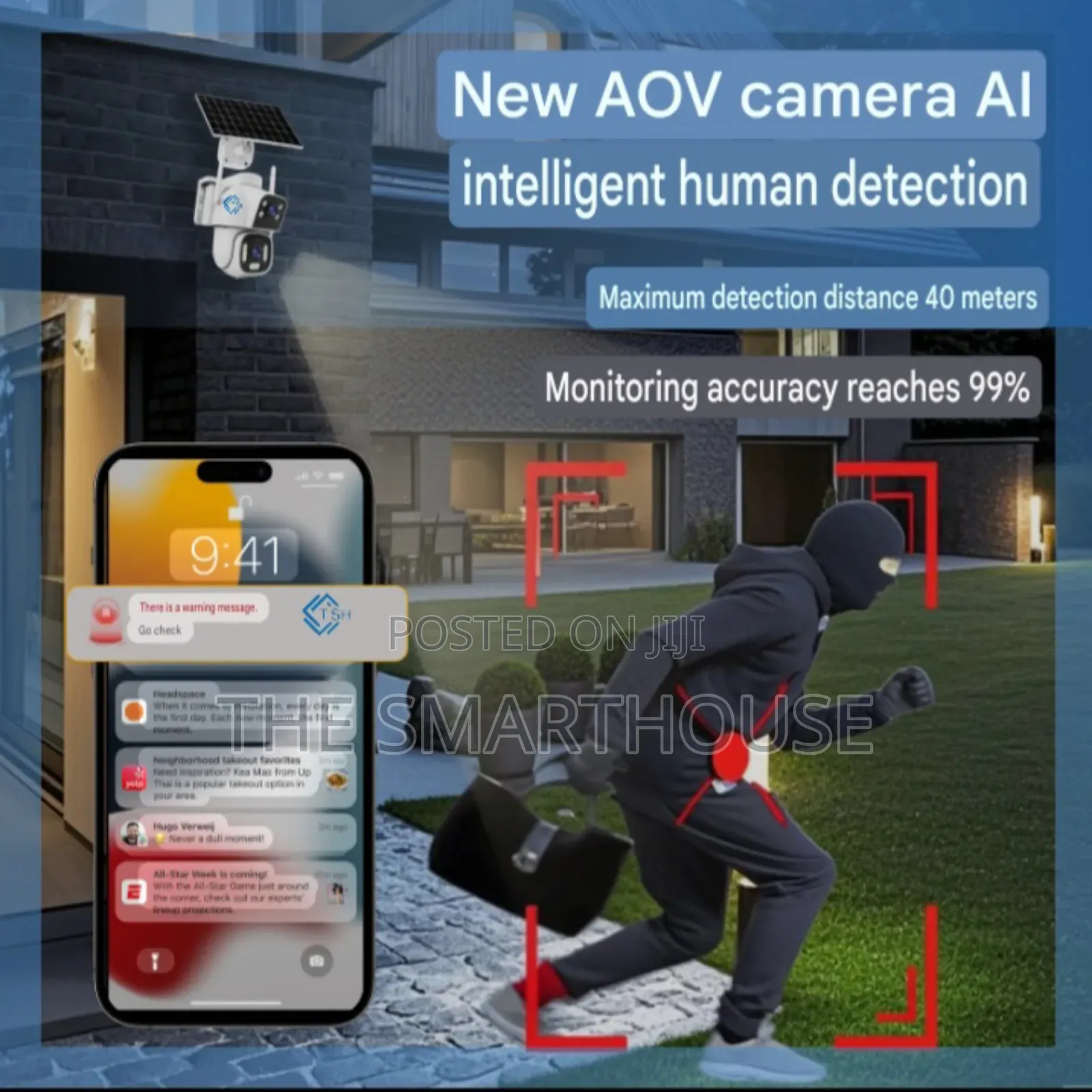 Tsh- Smart Solar 4g Dual Cctv(Free 128g Memory Card Support All Sim)