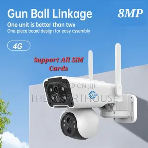 Smart 4g Dual Lens CCTV ( Support All Sim Card)