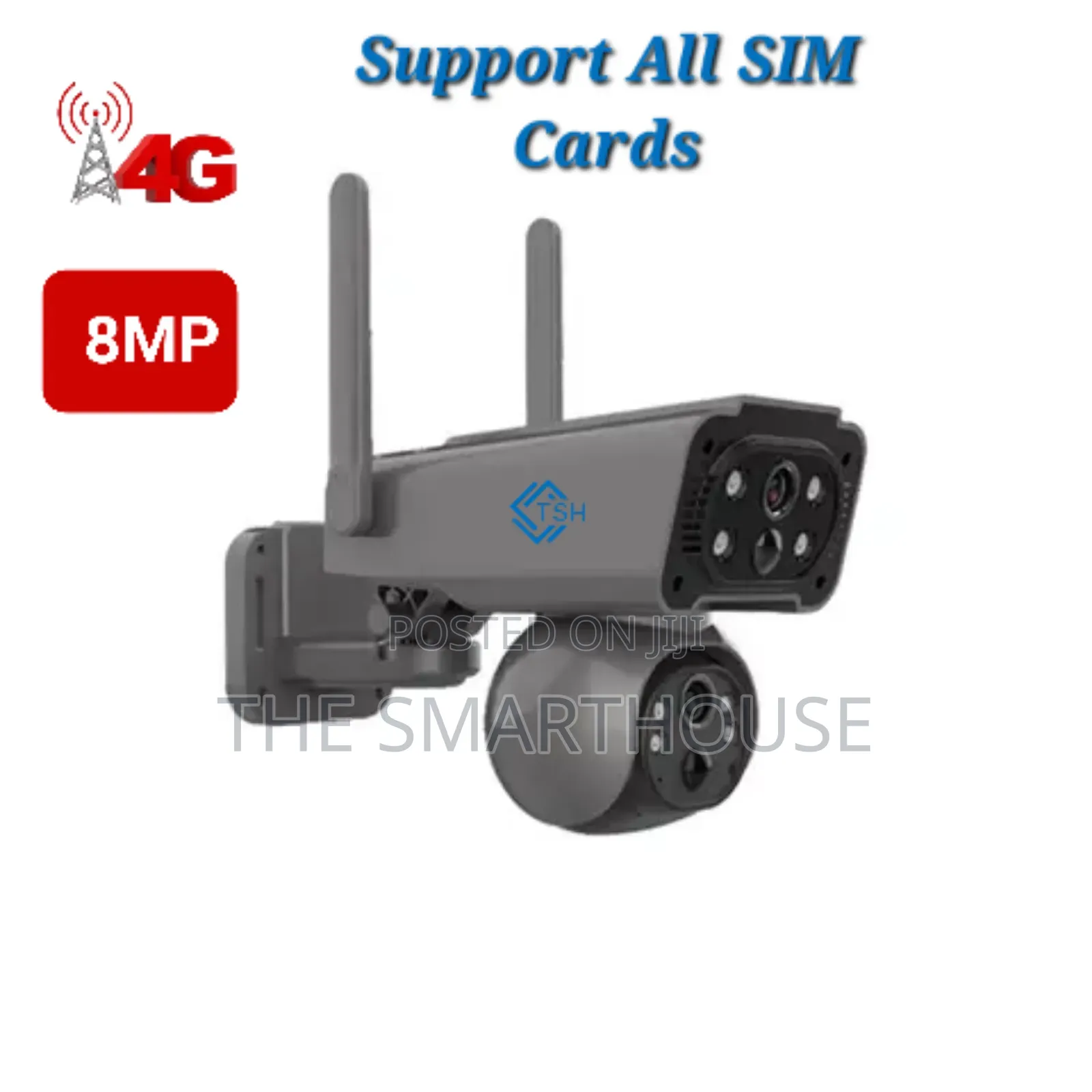 Smart 4g Dual Lens CCTV ( Support All Sim Card)