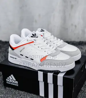 Adidas Original Drop Step White Orange