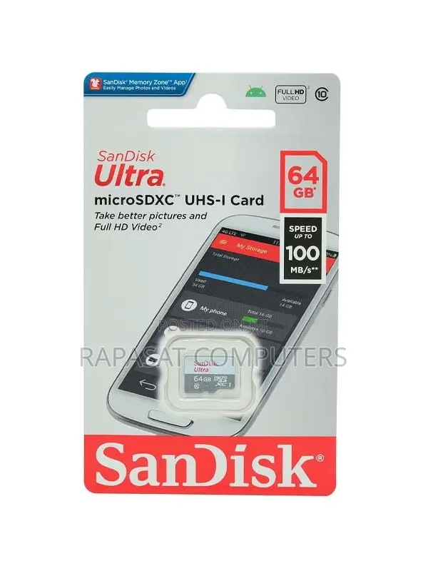 Sandisk Ultra 64gb Microsdxc Uhs-i Card
