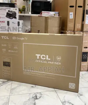 Unique TCL Qled Smart Screen Television(50 Inch) Black 