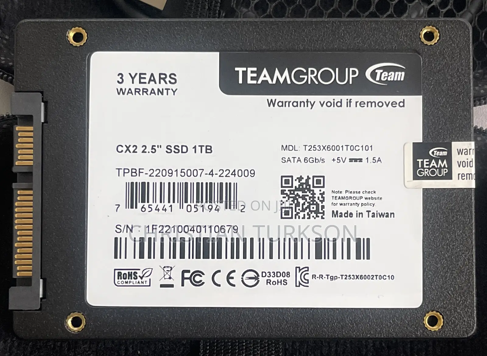 Teamgroup 1tb SSD
