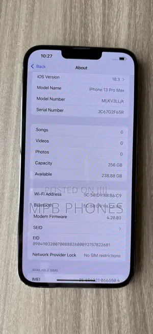 Apple iPhone 13 Pro Max 256 GB Blue