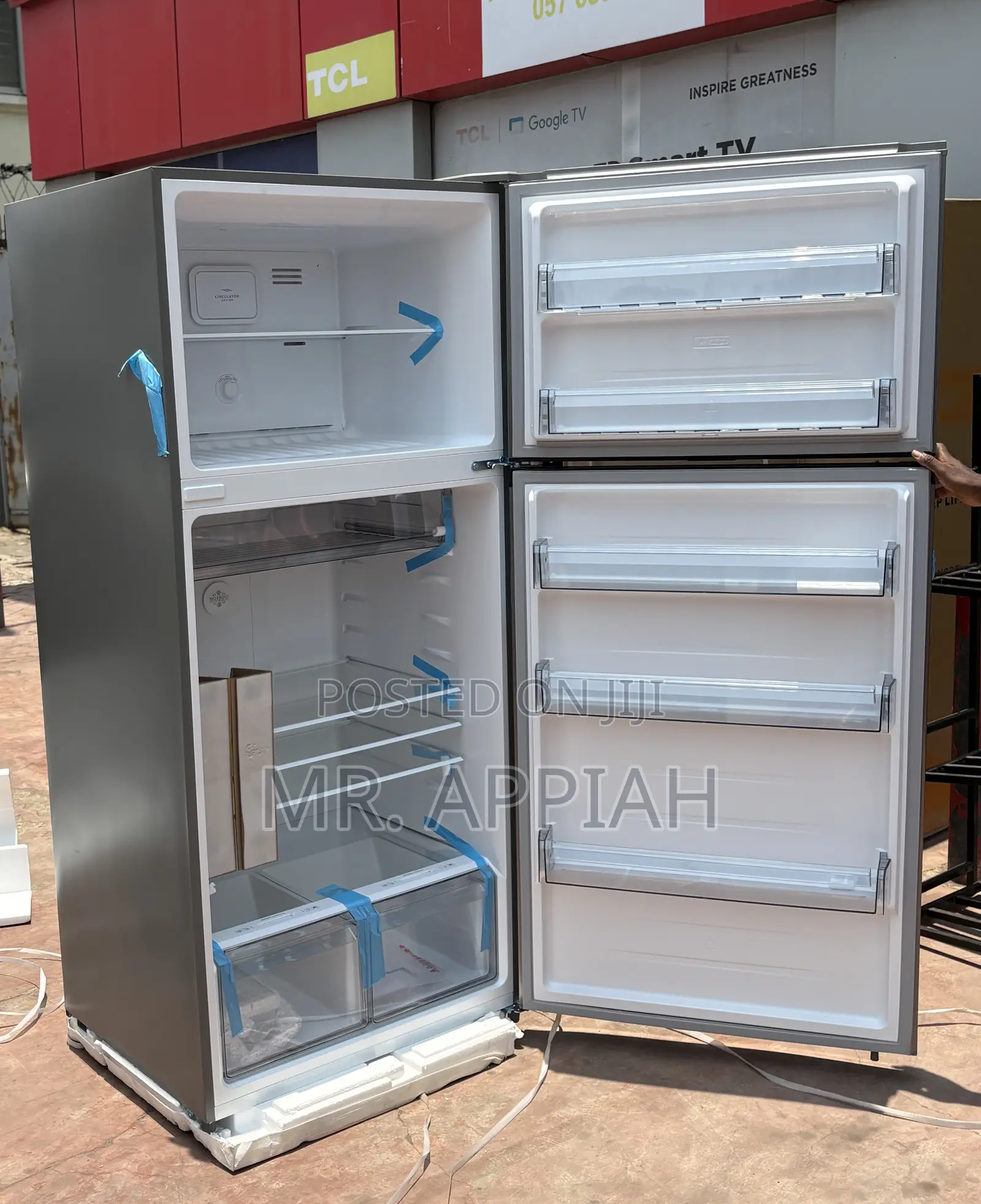 Brand New TCL P540tmgwd Double Door Electric Refrigerator(Gray) 