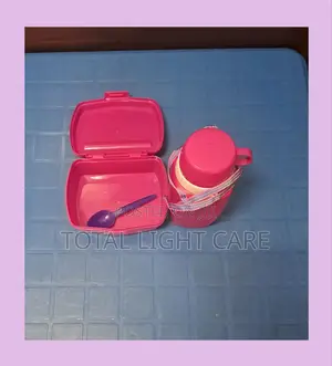 Plastic Lunch Bowl and Water Bottle.