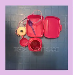 Plastic Lunch Bowl and Water Bottle.