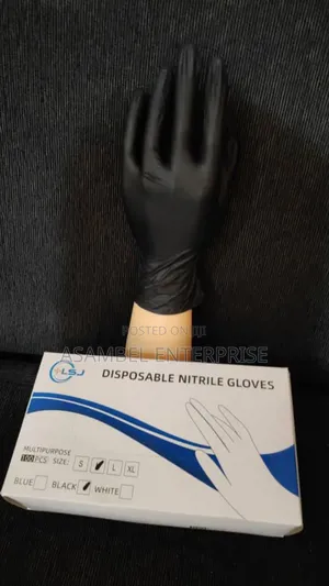 Black Nitrile Gloves
