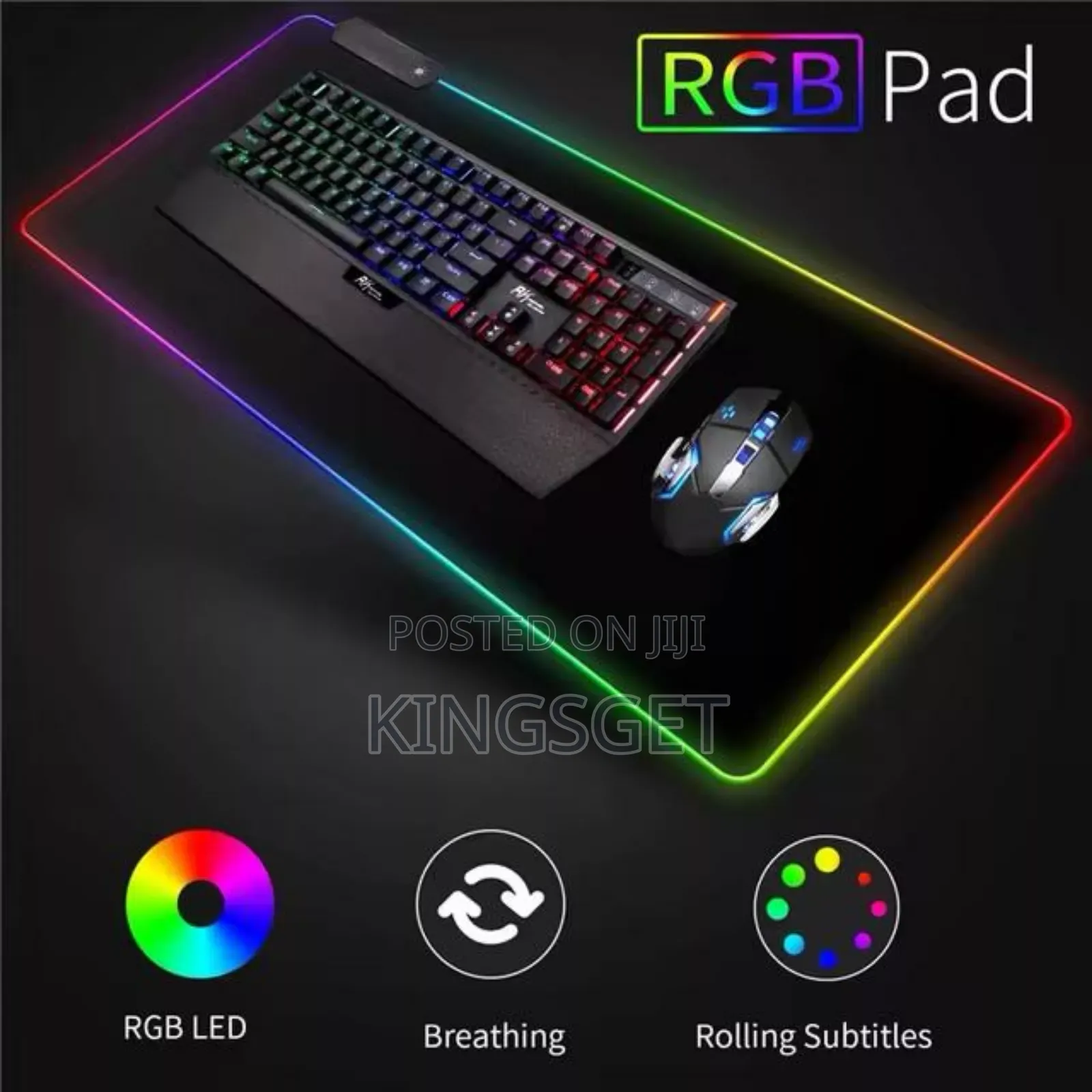 Rgb Big Size  Mouse Pad