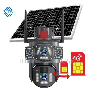 Smart Solar 4g Triple Lens CCTV Camera