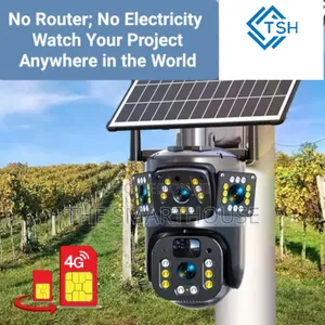 Smart Solar 4g Triple Lens CCTV Camera