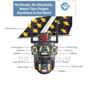 Smart Solar 4g Triple Lens CCTV Camera