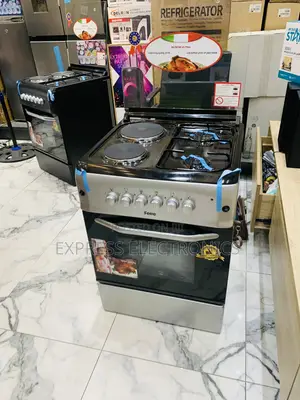 Better Deal in Sliver 60/60 2-2 Gas Electric Cooker Oven Grill