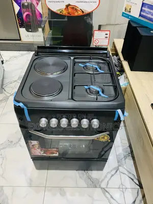 Black (-2-2) Stove Gas Electric Oven Rotisserie Ferre 60/60