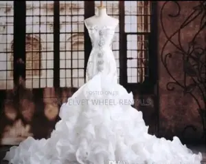 Luxury Crystal Wedding Gown Lace. Straight From Usa.
