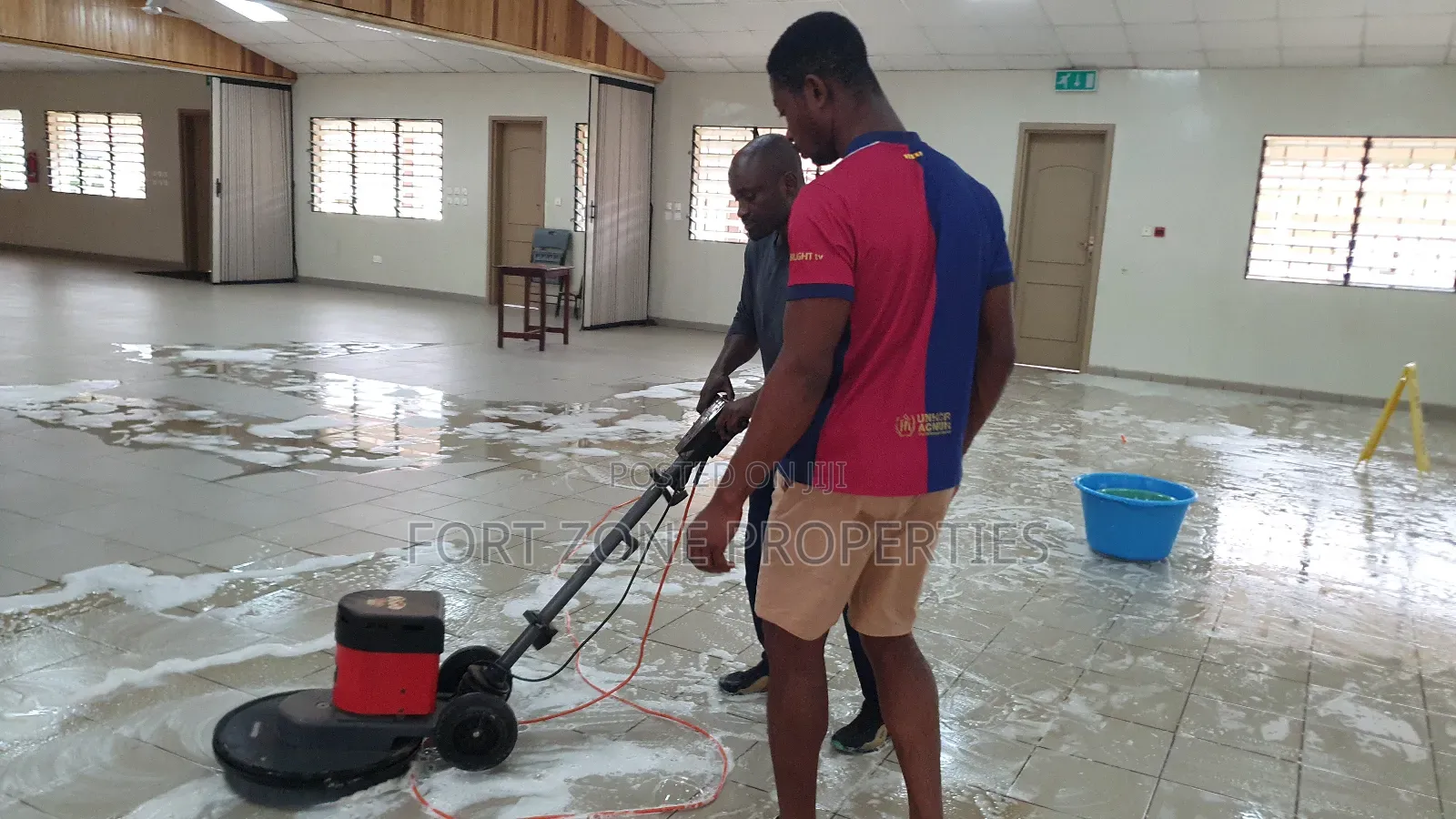 Scrubber Floor Tiles and General Cleaning