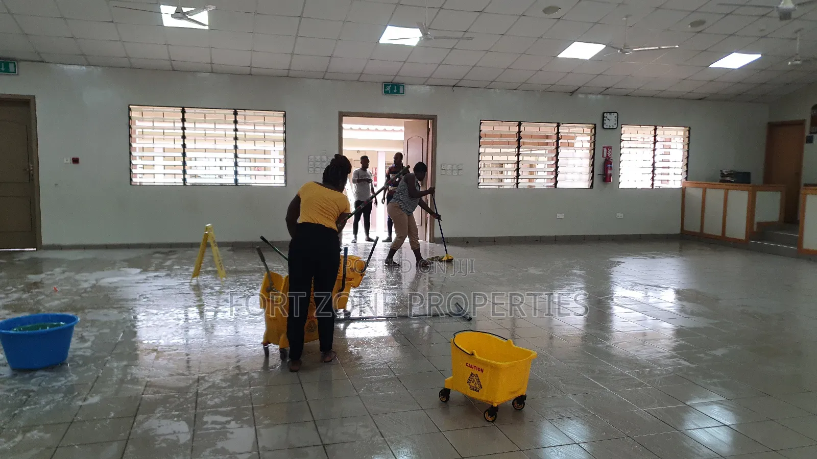 Scrubber Floor Tiles and General Cleaning