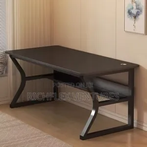 Gaming Study Office Desk With Beneath Bookshelf