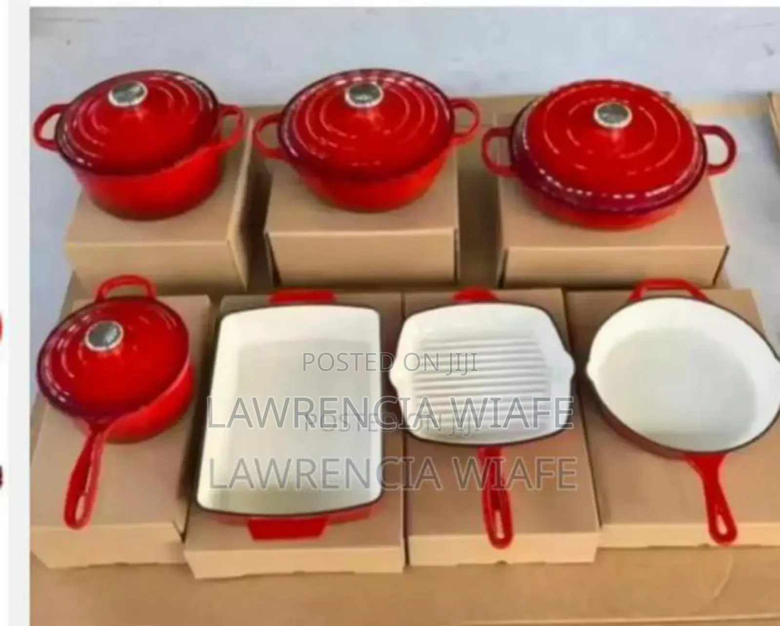 7pcs Caste Iron Cookware